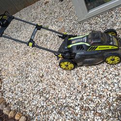 Self Propelled Ryobi Battery Powered Lawn Mower 
