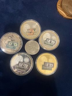 American Mint U.S. Banknote Tributes Commemorative Medallion( 5 different pieces)