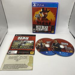 Red Dead Redemption 2 (Sony PlayStation 4) PS4 Tested Game w/ Map CIB Authentic