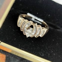 Bagget/ Marquis Diamond Ring 
