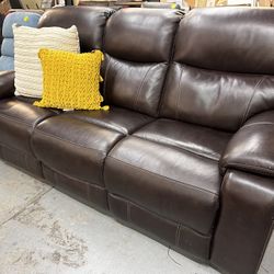 Electric Sofa Recliner New Dark Brown 