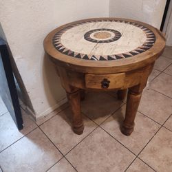 Handmade Marble Inlay Coffee / End Table