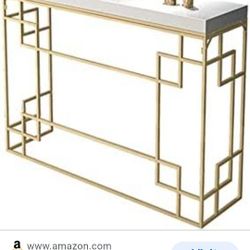 Foldable Metal Console Table ❤️
