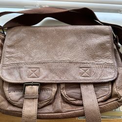 Vintage Wilson Leather Messenger Bag with adjustable strap