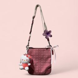Y2K Pink Coach Crossbody Bag 