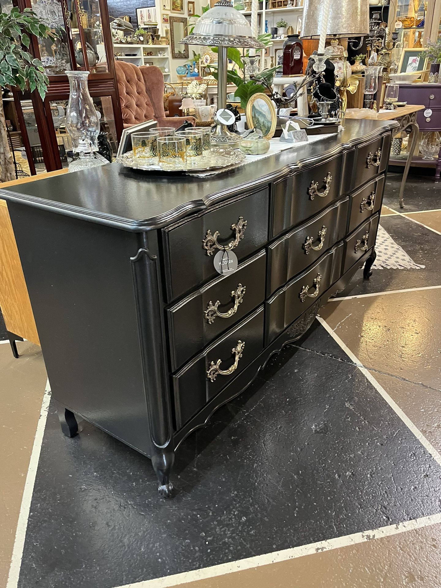 french provincial black dresser Mid Century French Style Highboy Dresser by John M. Smyth Co. in Black –  Firebird Furniture