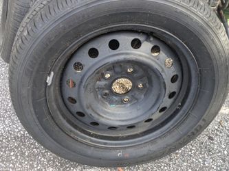 Four steel rims and good tires. 16 in pickup Tampa $150 cash in my garage for about 2 months
