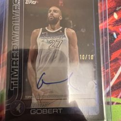Rudy Gobert signature 10 /10