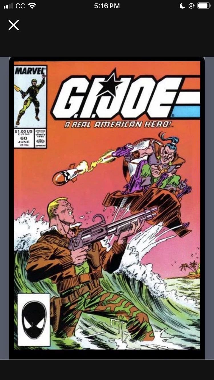 🔑 GI Joe # 60 Comic Book Key Issue