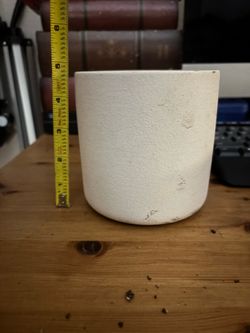 White plant pot