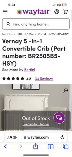 Bertini vernay shop crib