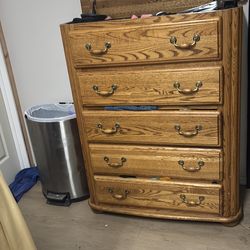 Brown wooden dresser