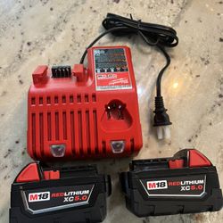 Milwaukee M18 Battery And Dual Charger Kit 