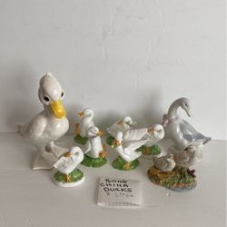 Bone china ducks and others. Five dollars each