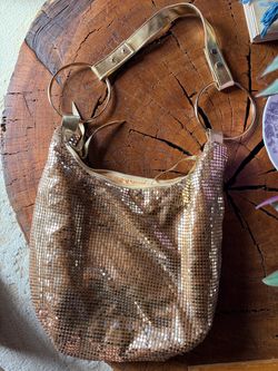 Vintage gold disco purse