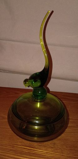 Titan Green Bird Candy Dish