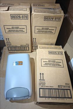 Ecolab Nexa Classic Manual Hand Hygiene Dispenser 1250ml White Model 00326-070 NEW!