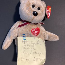 Vintage 1999 Signature Bear Beanie Baby  