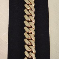 CUBAN BRACELET 10K YG / 53.0G