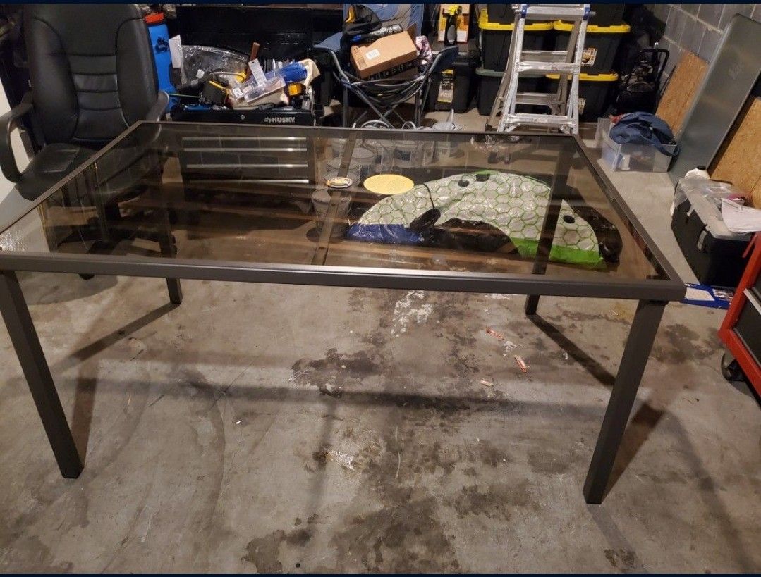 Glass Patio Table