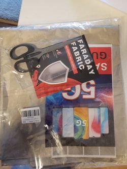 Faraday Fabric With Scissors