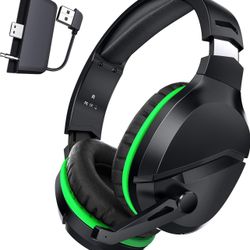 Brandnew X3 Wireless Gaming Headset for Xbox Series X|S, PS5, PC, Mac, Switch – Bluetooth Headphones with Noise Cancelling Mic, 60H Playtime, Low Late