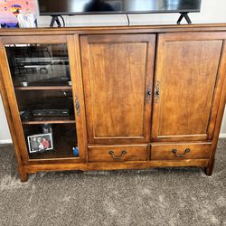 Wood Media Cabinet - FREE