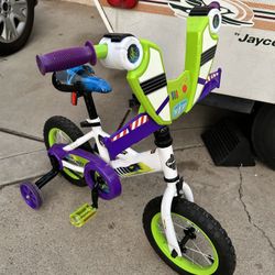 12” Buzz Light Year Bike With Training Wheels 