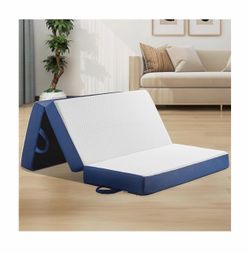 Tri-Fold Foam Mattress with Carry Handles