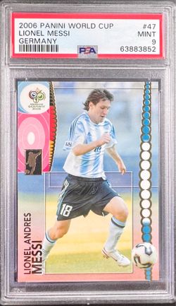 2014 Lionel Messi Word Cup Card PSA 9 MINT
