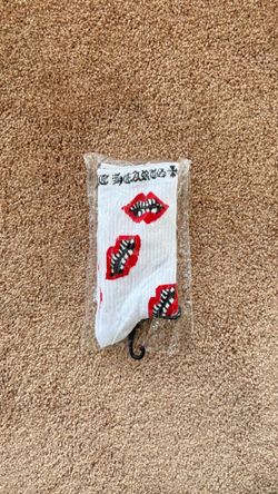 Chrome Hearts Lips Crew Socks