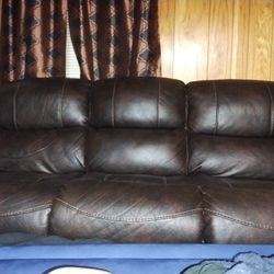Brown Reclining Sofa And Loveseat 