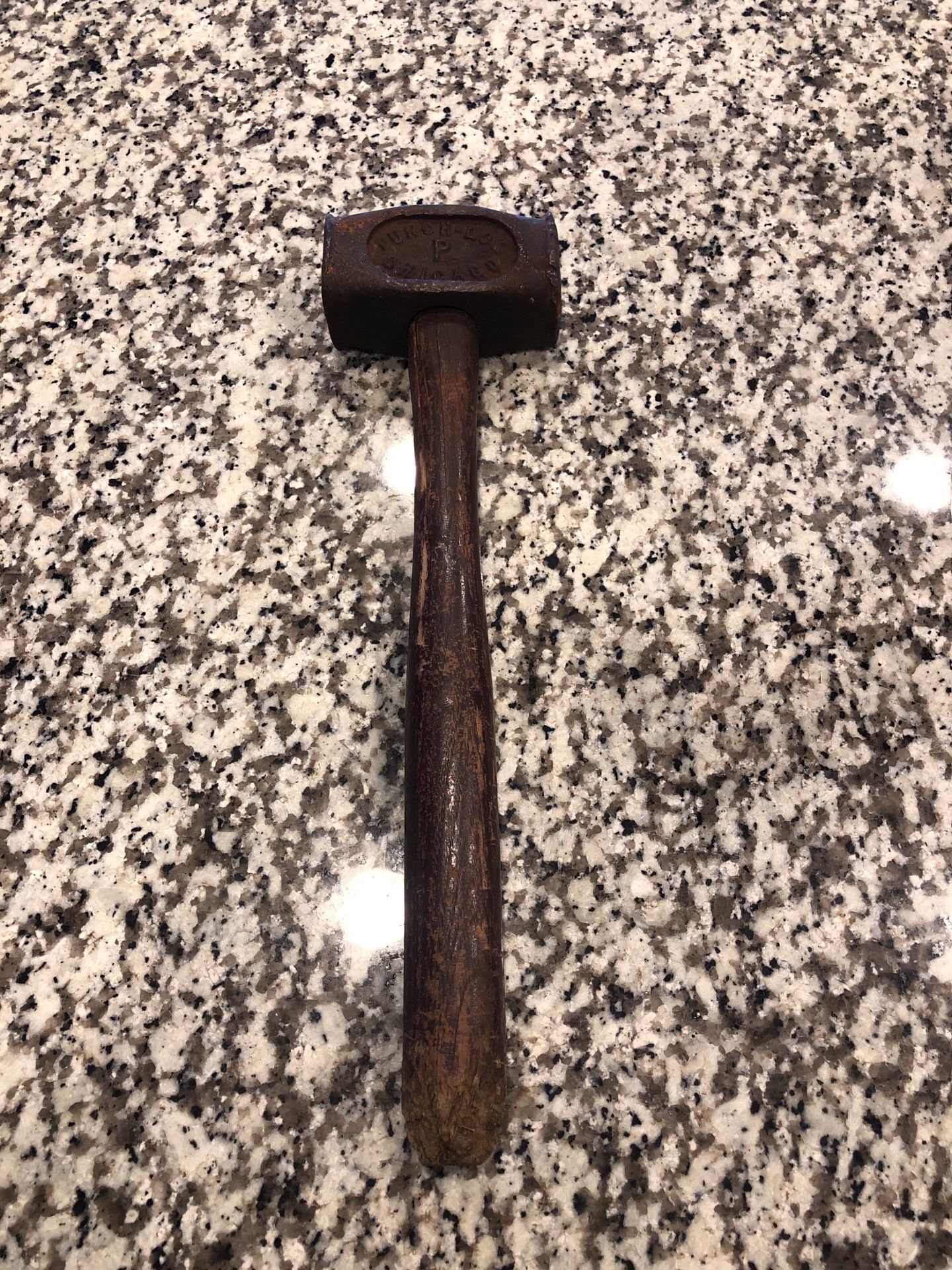 Antique CHICAGO punch-Lok blacksmith hammer