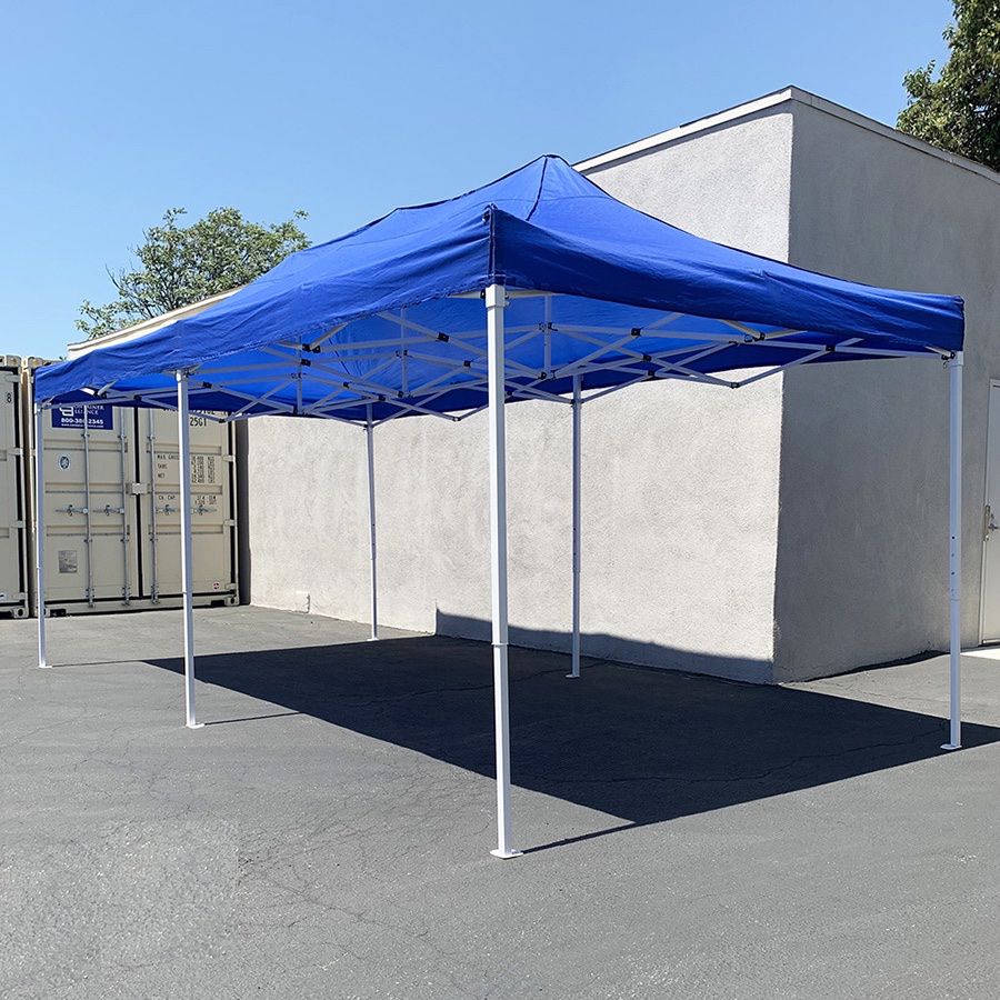 (NEW) $165 Heavy Duty 10x20 FT Ez Pop Up Canopy Outdoor Party Tent Instant Shades w/ Carry Bag 