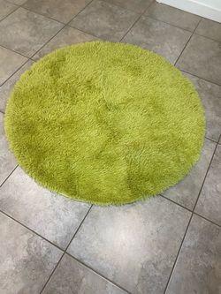 Cute 4x4 round shaggy area rug