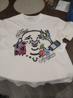 NEW TRUE RELIGION  SS BUDDHA FACE TEE XL