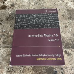 Intermediate Algebra College Book