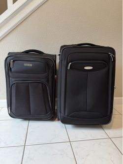 Samsonite black set of luggage suitcases