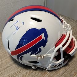 James Cook Buffalo Bills Signed Full Size Helmet Certified 