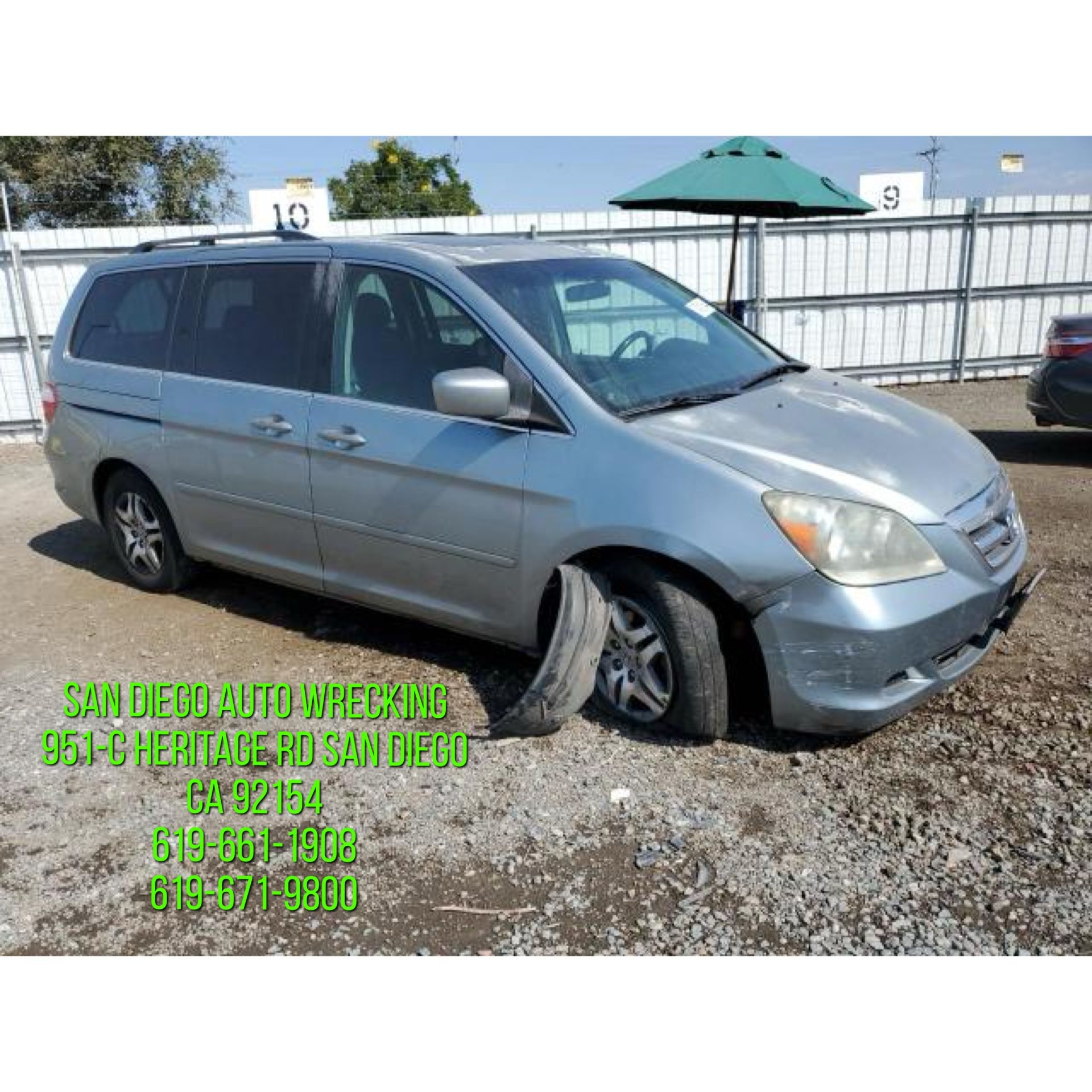 2007 Honda Odyssey EXL Parts Only