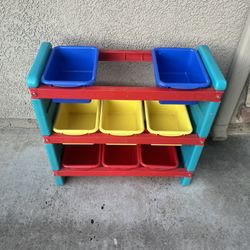 Toy organizer storage bins