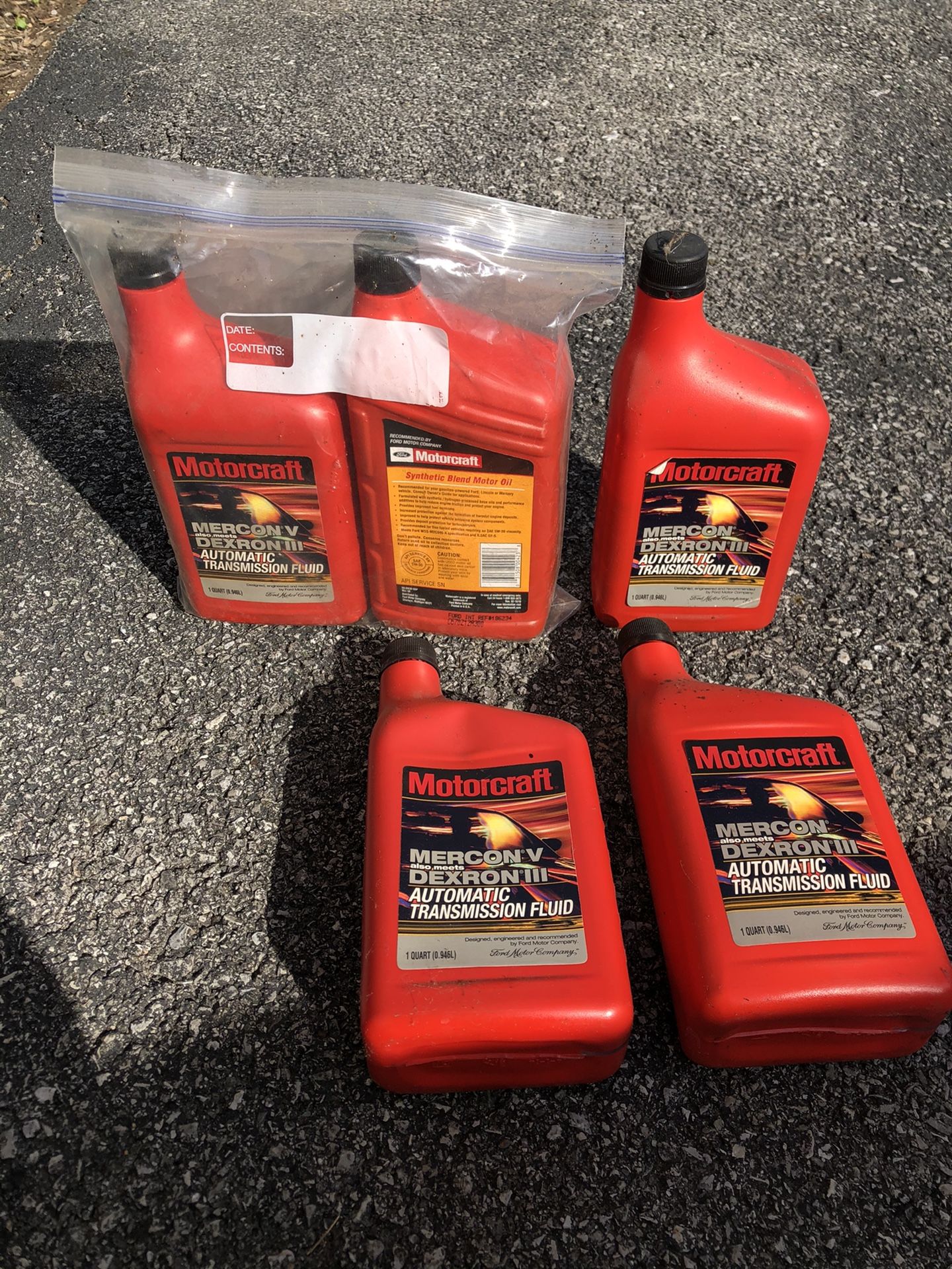 Motor craft Mercon Dexron Transmission Fluid 5 Qts