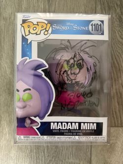 Floyd Norman signed Mandam Mim Sword of the Stone Funko Pop - BAS