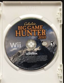Cabela's Big Game Hunter (Nintendo Wii 2010) Disc Only