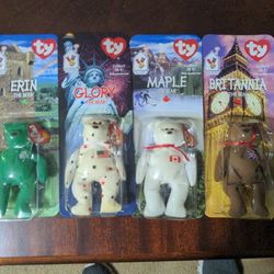 Ty Beanie Babies Ronald McDonald House Charities Set of 4 NWT With Error Tags