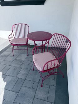 3 Piece Metal Bistro Set
