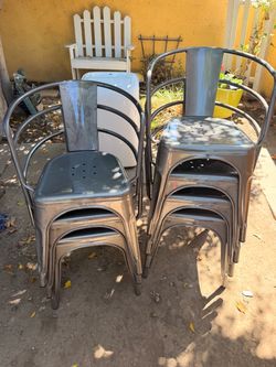Metal chairs