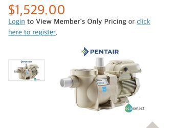 Pentair Variable Speed Pool Pump - Negotiabl