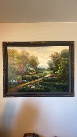 C Jaffey/Thomas Kinkade Oil Painting