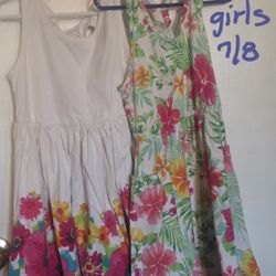 girls size 7 / 8 dresses